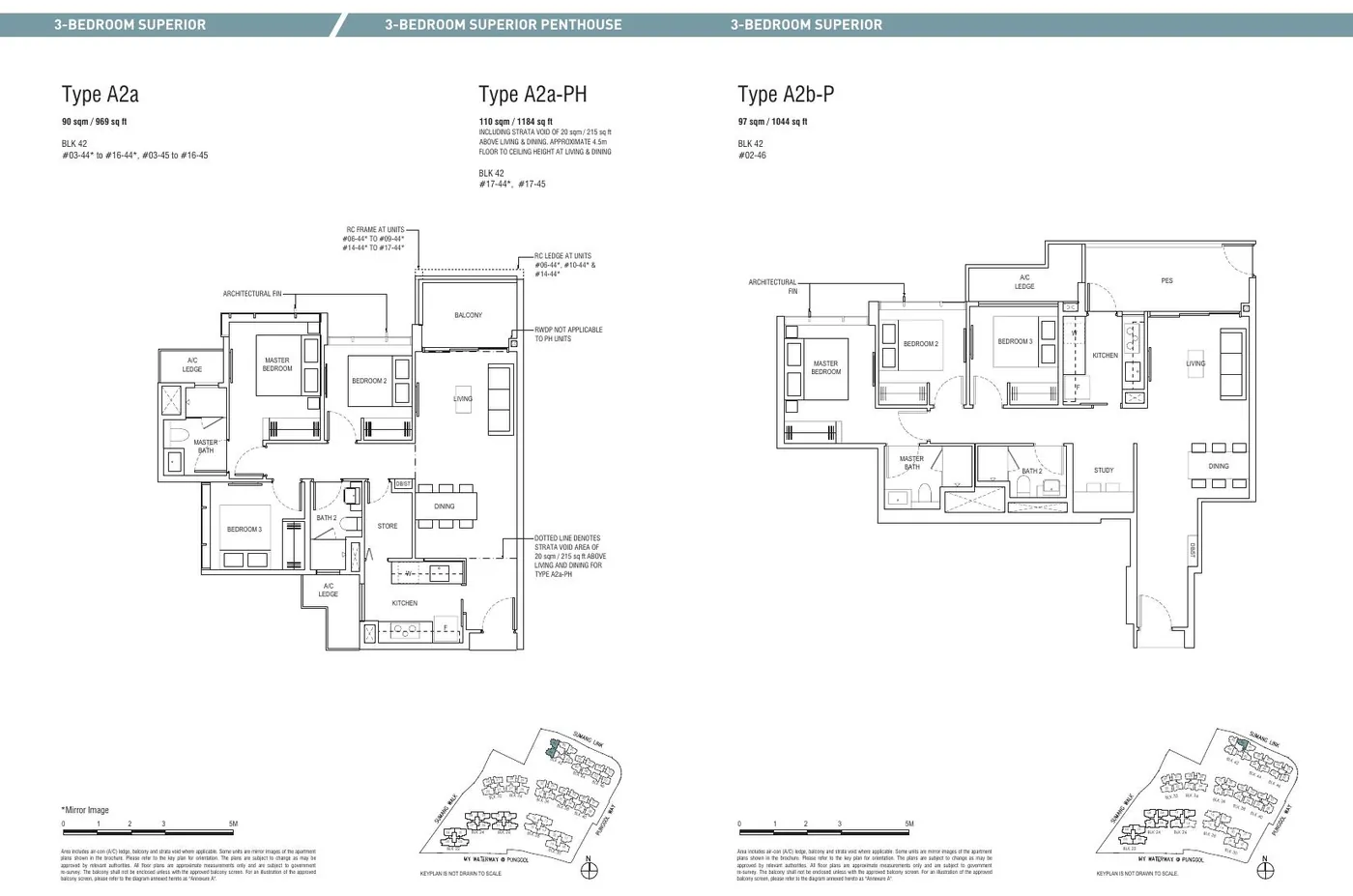 Piermont Grand EC 3-bedroom superior floor plan with study — reference layout
