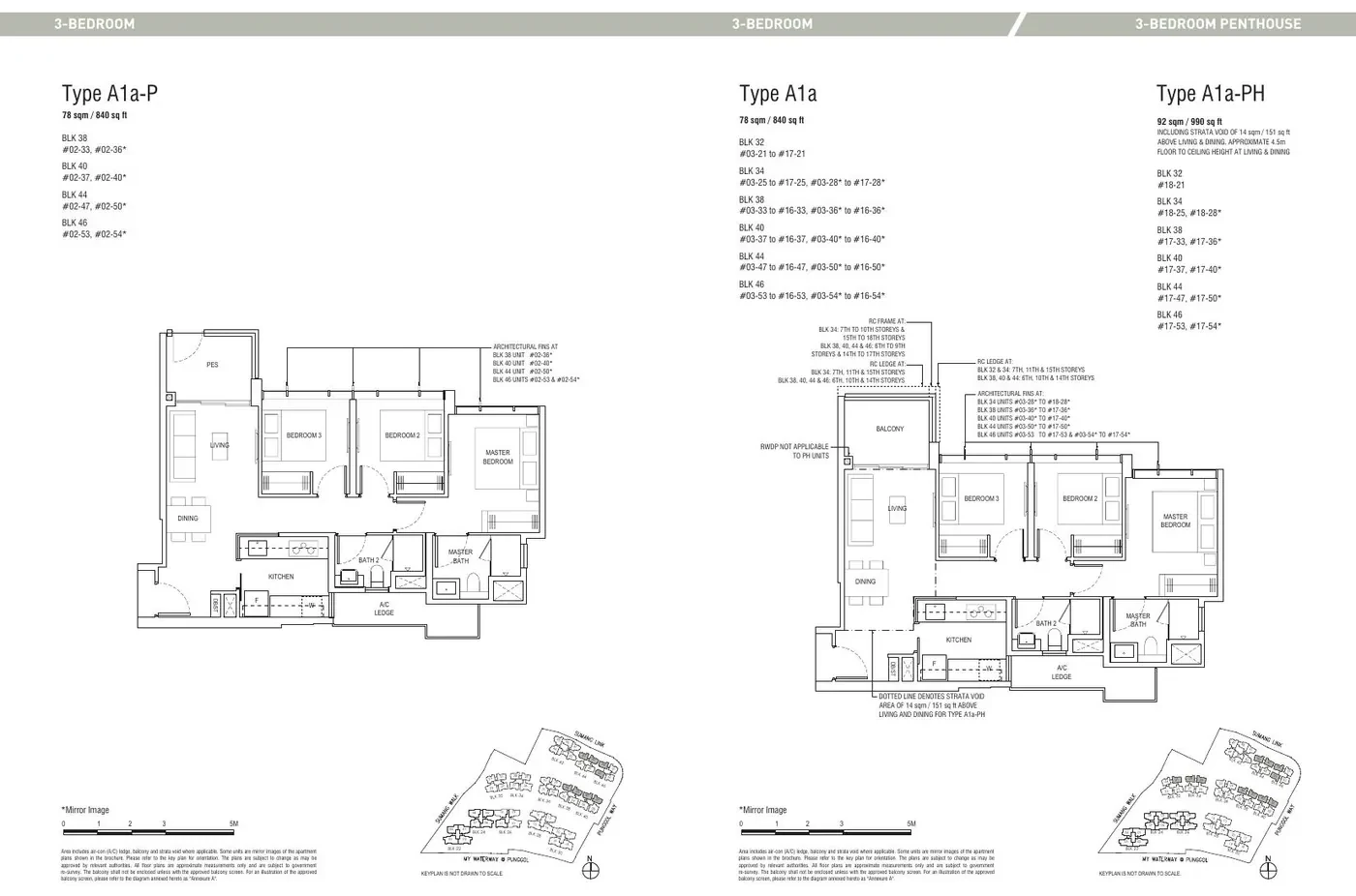 3-Bedroom (reference layout) — reference EC floor plan shown while official Wynwood Grand plans are pending
