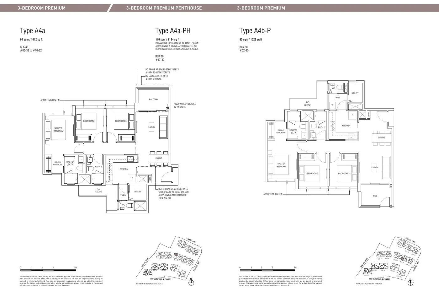 3-Bedroom Premium (reference layout) — reference EC floor plan shown while official Wynwood Grand plans are pending